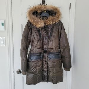 Rudsak puffer down fur coat Atelier noir , small, khakis